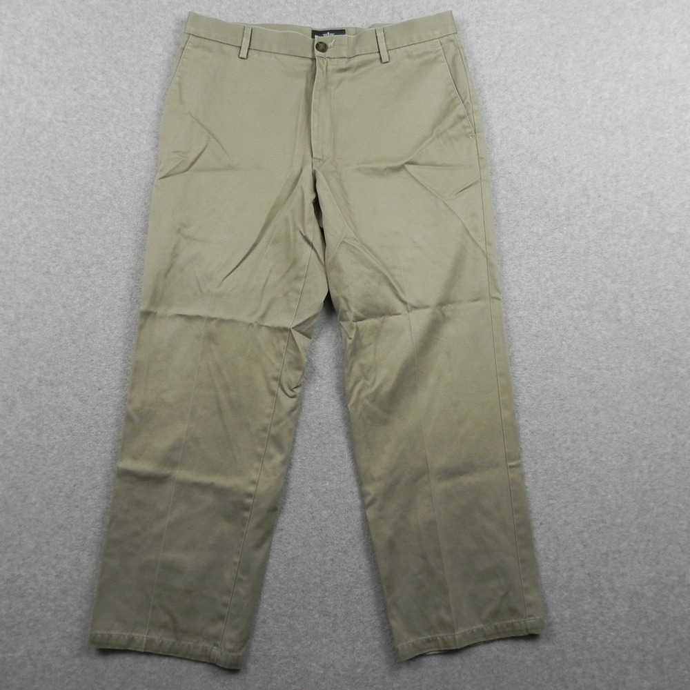Dockers Pants Mens 34x29 D2 Straight Fit Signature Khaki Cotton Flat Front Beige